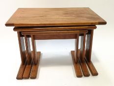 A nest of G Plan tables in teak,