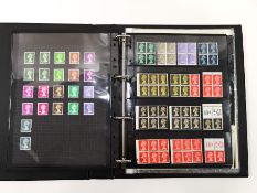 A collection of stamps,