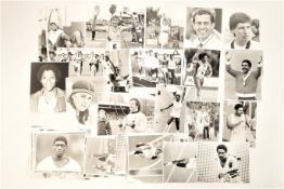 Athletics : 40 various Press photographs, including Steve Cram, Daley Thompson gold at Helsinki,