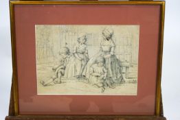 Lady Caroline Sophia Murray (British), 1814-1913, 'At Rest', pastels and pencil,
