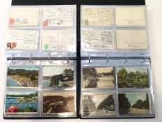 Two postcard albums, of Cornwall, Devon,