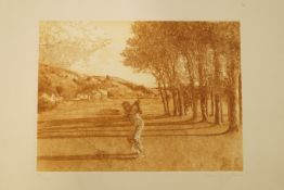 Golf : 20" x 25" Limited Edition etching/print 35/75,