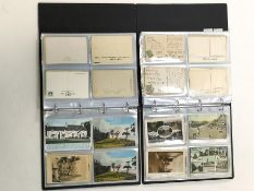 Two postcard albums of Wales, Yorkshire, Scotland,