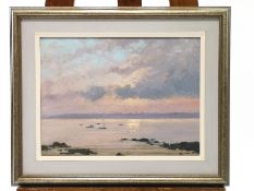 John Webster RSMA (born 1932), Early Morning, Locquirec, Brittany, oil on board,