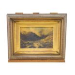 Edwina Pettiat, Snowdon, oil on canvas, signed and inscribed verso,