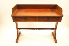 A 19th century mahogany wash stand,