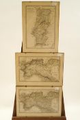 Three framed early 19th century maps, Baldwin & Cradock, circa 1832,