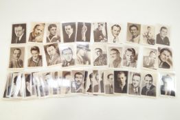 Postcards : cinema, picture-goer, actors including Wallace Berry, Robert Taylor, Robert Stack,