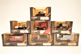 Nine boxed Corgi classics delivery vans,