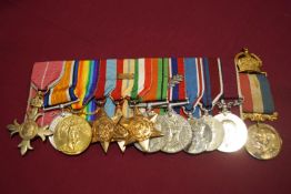 A First and Second World War OBE medal group to F-42993,