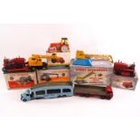 A boxed Dinky Supertoys 561 Blali Knox Bulldozer, 229 Aveling-Barford diesel Roller,