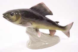 A Royal Dux model of a Grayling,