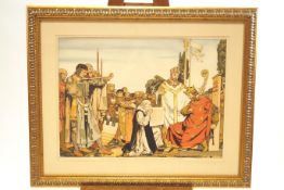 After Sir William Russell Flint, 'The Baron Presenting Magna Carta to King John at Runnymede',