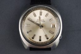 A stainless steel wristwatch by Bulova.