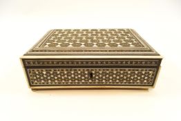 An Anglo Sadeli inlaid box, circa 1900,