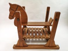 An unusual rocking horse,