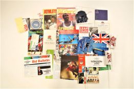 Olympics and Athletic ephemera, mainly modern, including magazines, reports 1984-1994,