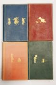 A A Milne, Four Volumes, Winnie the Pooh, 1926, When we were very Young, 2nd edition December 1924,