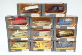 Eleven boxed Corgi classics, coaches and lorries,