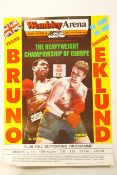 Boxing : Frank Bruno, 20 x 30" posters v Winston Allen 1983, v James Bone crusher Smith 1984,