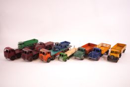 A collection of play worn Dinky lorries