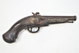 An 18th Century model percussion pistol