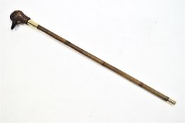 A child's duck headed walking stick