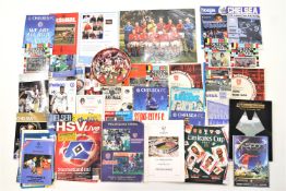 A collection of Football Programmes, English teams V foriegn opposition,