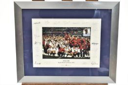 Rugby autograph picture - England Rugby World Cup Winners 2003,