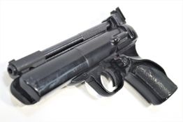 A Webley Tempest air pistol, with patterned grip, 23 cm long max.