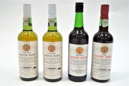 Nine bottles of Richard Bromley & Co port, comprising : 5 x bottles FIne Dry 70cl 20%,