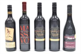 A cellar starter kit of fifty assorted bottles of red wine to include : 2009 Carta Roja Gran