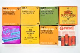 Eight boxes of 12 bore cartridges (Must have a gun licence to purchase this item)