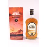 A boxed bottle of Isle of Jura pure malt Scotch whisky, eight years old, 75cl,