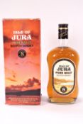A boxed bottle of Isle of Jura pure malt Scotch whisky, eight years old, 75cl,
