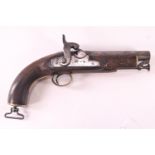 A percussion cap pistol engraved Tower,