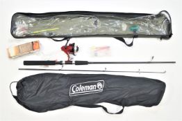 Two beginners coarse fishing sets with rods and accessories