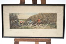 An Ackerman lithograph style hunting print, Homewards,