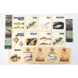 A box of collectable fishing books including four volumes of Fishing Skills by Tony Whieldon.
