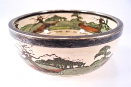 A Royal Doulton golfing bowl,