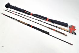 A collection of coarse and fly rods