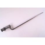 An early 20th century socket bayonet, possibly Indian,
