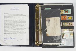 The Danbury Mint 50th Anniversary World War II Commemorative Covers collection in a blue folder