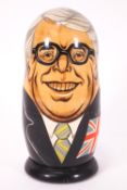 A Matryoshka doll, featuring Leaders of the Conservative Party,