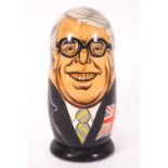 A Matryoshka doll, featuring Leaders of the Conservative Party,