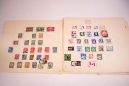 A packet of Commonwealth stamp leaves with some early material (all from one album)