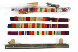 A WWII group of miniature medals to J Secker, War medal 1939-45,