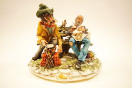 A Capodimonte figure, 'The Tramps',