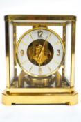A Jaeger le Coultre Atmos clock, the five glass case with canted corners,