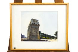 John Newbay, RWS Arch of Constantine, Rome 1998, watercolour, signed lower right,